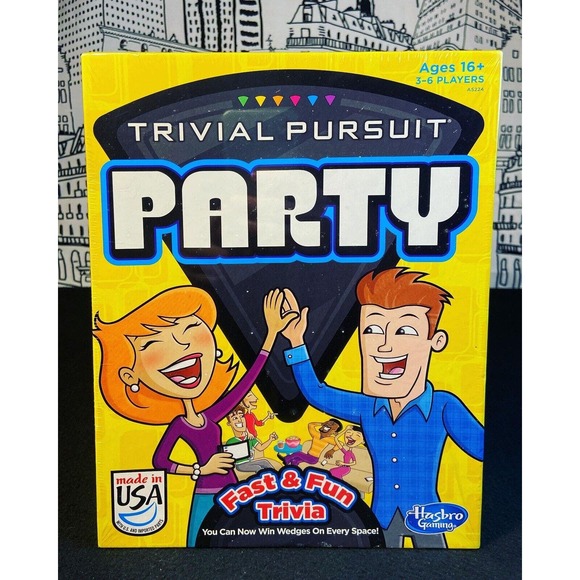 NEW FACTORY SEALED Trivial Pursuit Party Hasbro Fast Fun Trivia Board Game 2013 - Picture 1 of 10
